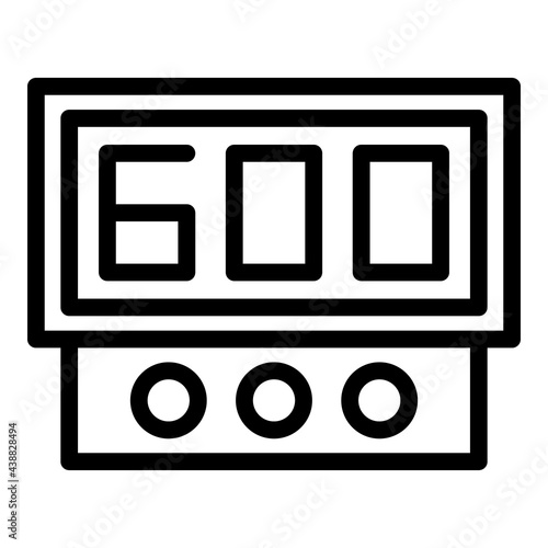 Taximeter passenger icon. Outline Taximeter passenger vector icon for web design isolated on white background