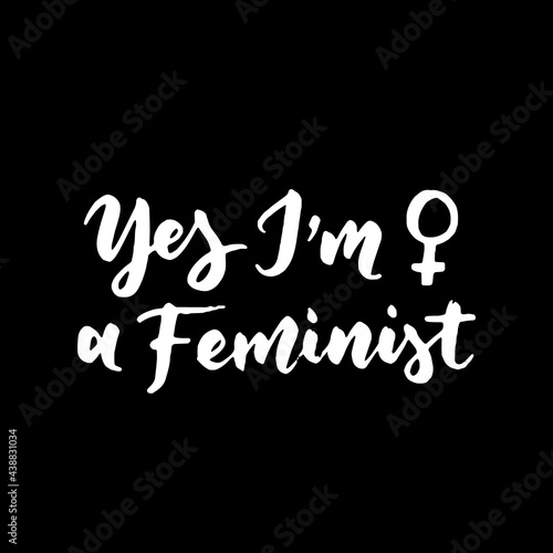Women's rights quote, phrase. Vector lettering about feminism, woman rights, motivational slogan. Women support and empower, care of yourself, self-care poster.