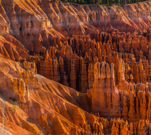 Hoodoos of Silent City From Inspiration Point, Bryce Canyon National Park, Utah, USA