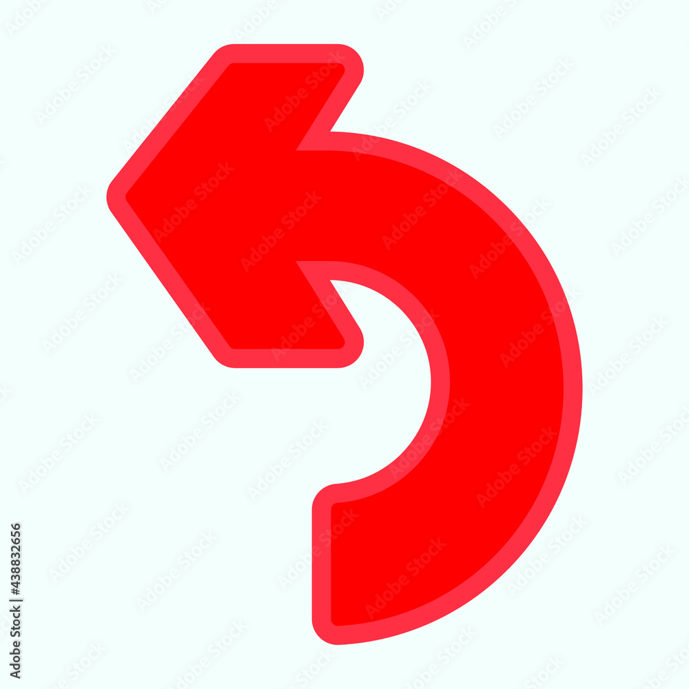 Red arrow icon vector Red arrow icon vector