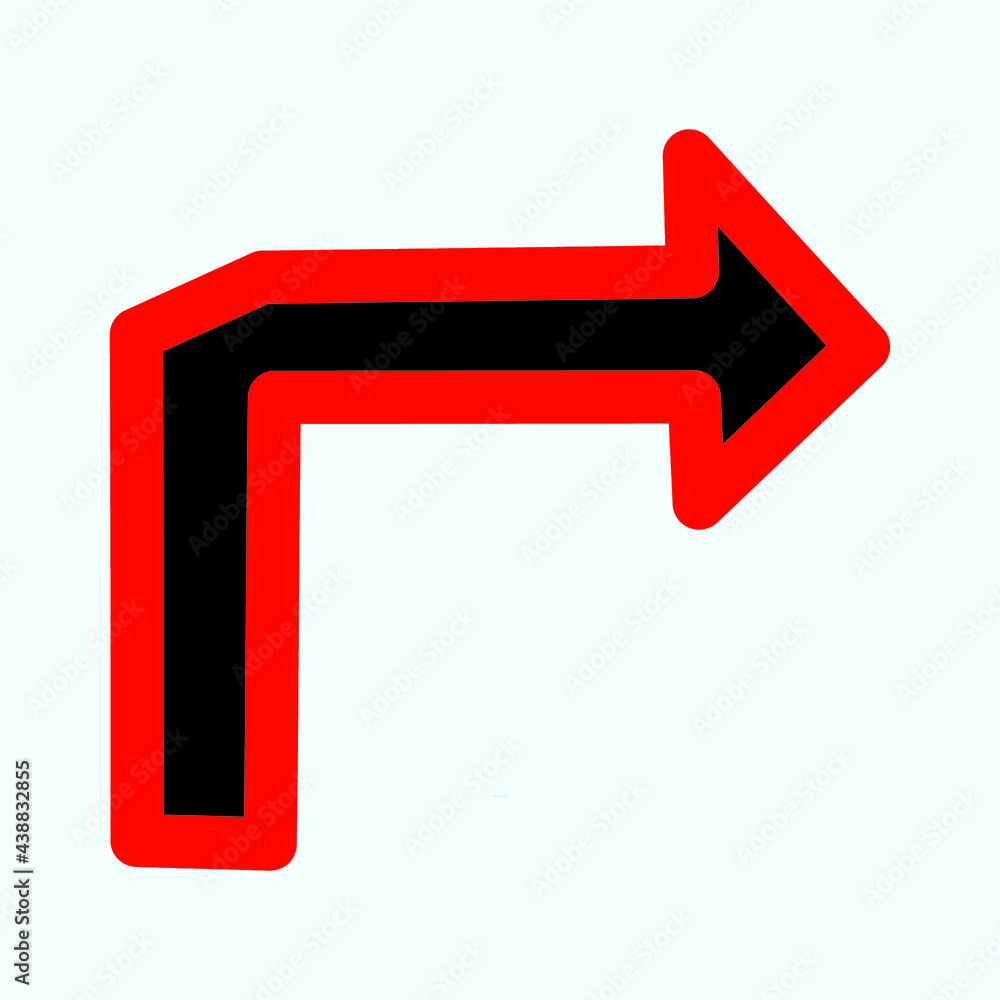 Red arrow icon vector Red arrow icon vector