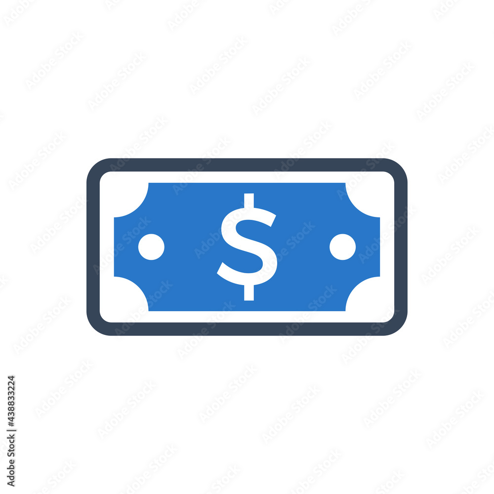 Dollar cash icon vector graphic illustration Dollar cash icon vector graphic illustration