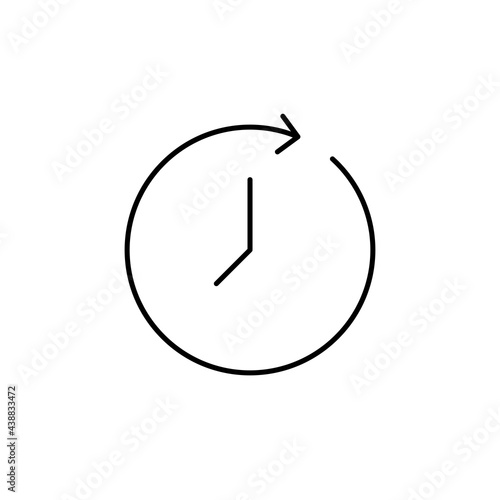 Free Download Time and Clock Line Vector - GFXLoad