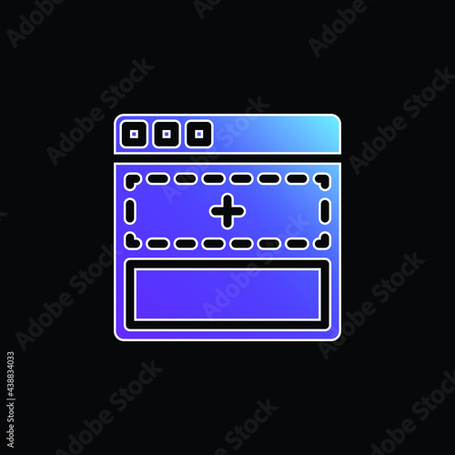 Add blue gradient vector icon