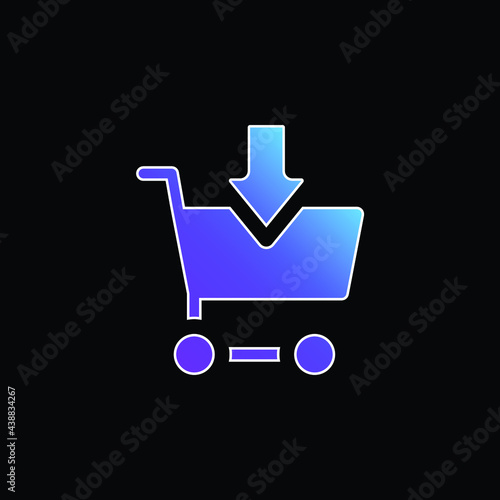 Add To Cart blue gradient vector icon