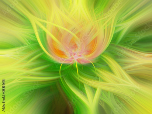 Abstract glowing lotus