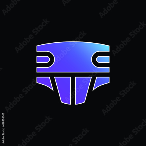 Adult Diapers blue gradient vector icon