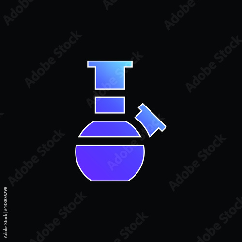 Bong blue gradient vector icon
