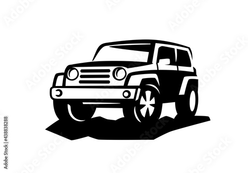 Off Road Adventures car. Vector