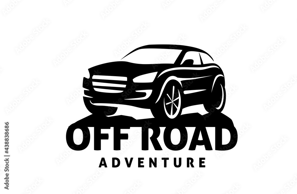 Off Road Adventures car. Vector