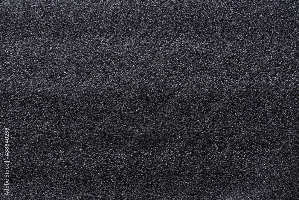 Fototapeta premium Close up pf texture of black sponge, background concept