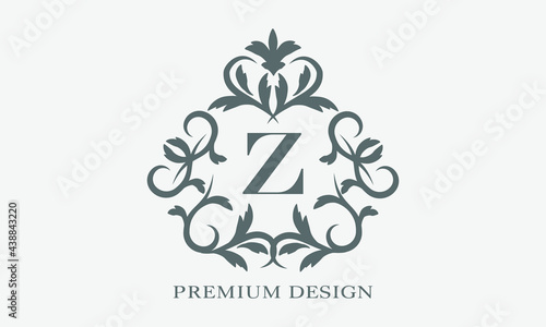 Premium linear logo. Exquisite monogram with letter A. Elegant icon. Luxury alphabet frame symbol.