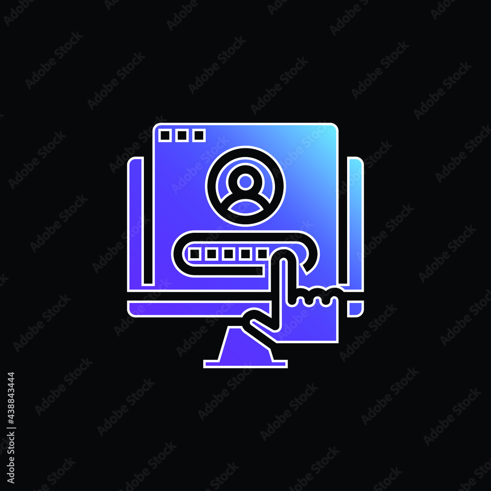 Account blue gradient vector icon Account blue gradient vector icon