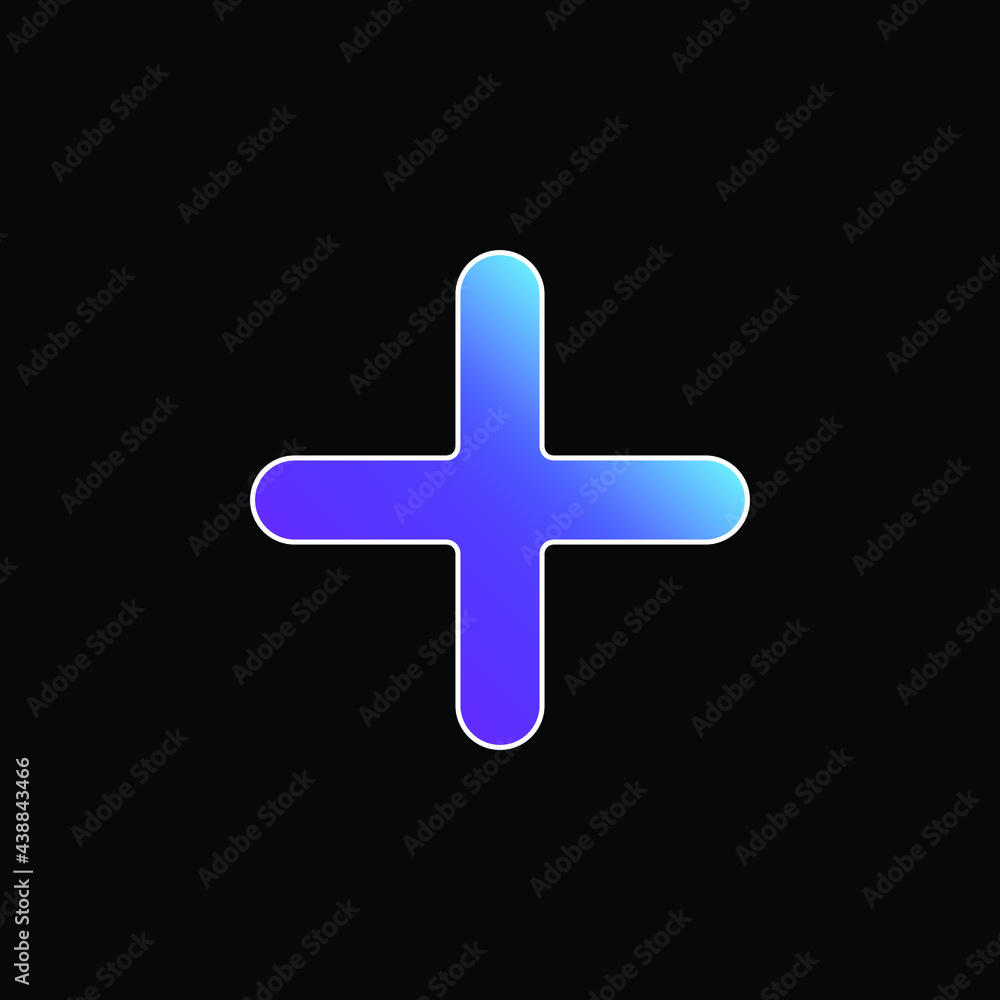 Add blue gradient vector icon Add blue gradient vector icon