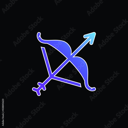 Artemis blue gradient vector icon