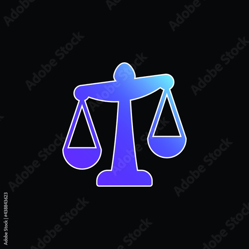 Balance blue gradient vector icon