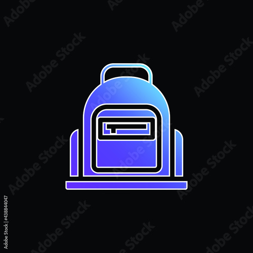 Bag blue gradient vector icon