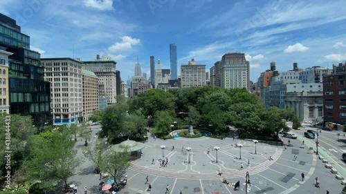 Poeple walking in Union square