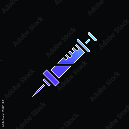 Anesthesia blue gradient vector icon