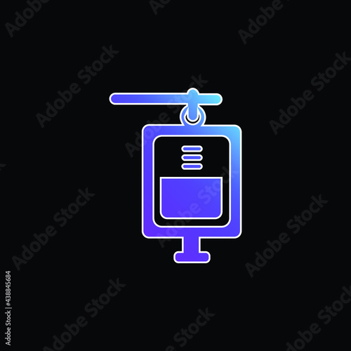 Blood Transfusion blue gradient vector icon