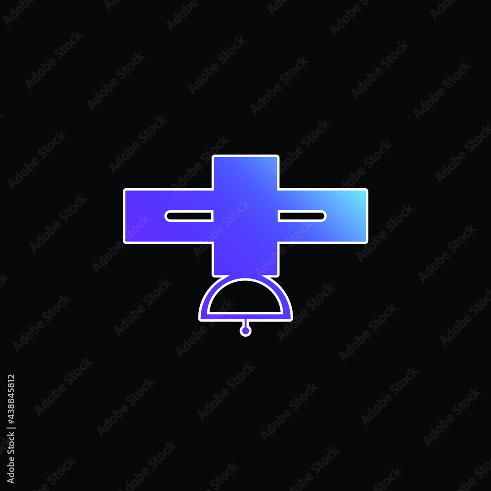 Fototapeta premium Big Satellite blue gradient vector icon