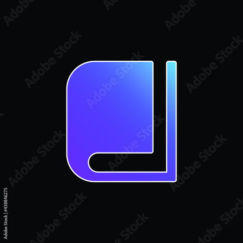 Book blue gradient vector icon