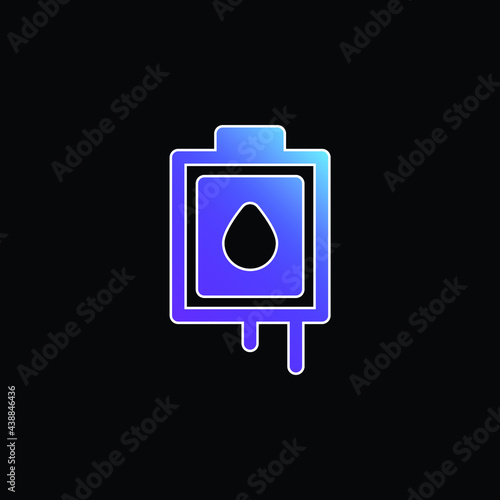 Blood blue gradient vector icon