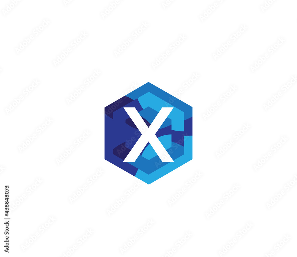 Triangle X Alphabet Blue Mix Colors Logo Design Triangle X Alphabet Blue Mix Colors Logo Design