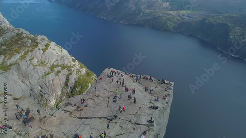 Aerial of Pulpit Rock Norway 13