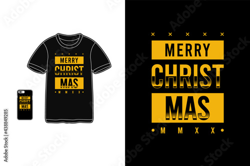 Merry christmas mmxx,t-shirt merchandise mockup typography