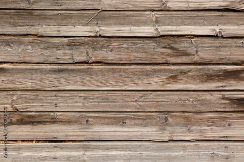 Brown old wooden background, wooden texture, horizontal boards