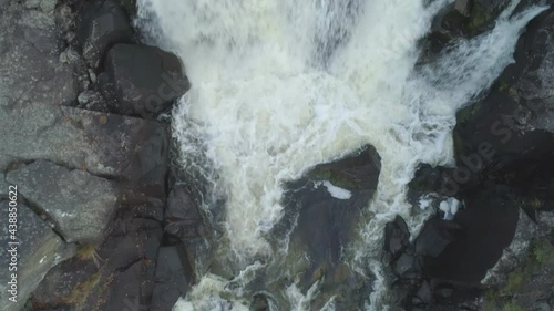 Aerial of Waterfall Norway birds perspektiv photo