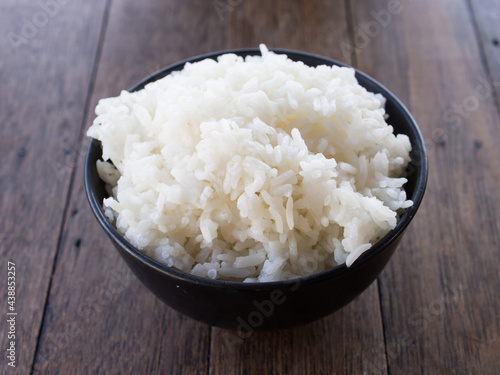 cooked rice in cup, rice thai