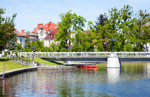 View of the Upper Pond in Kaliningrad, Russia.