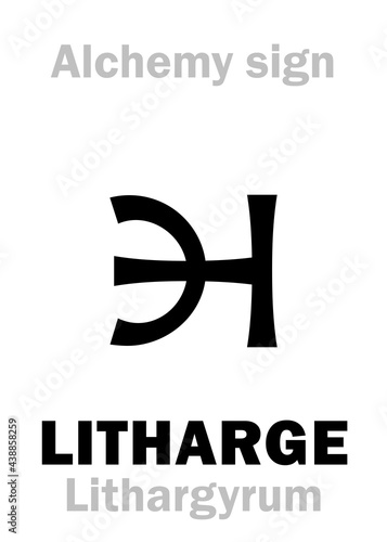 Alchemy Alphabet: LITHARGE (Lithargyrum, Lythargirum), also: Glätte (german), Litahryros (greek), свинцовый глёт, серебристая окалина. Lead oxide (Calx of Lead), Plumbous oxide: Ch.formula=[PbO].