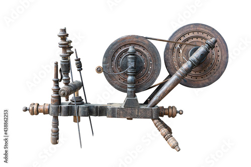 Photos handloom weaver isolated on white background