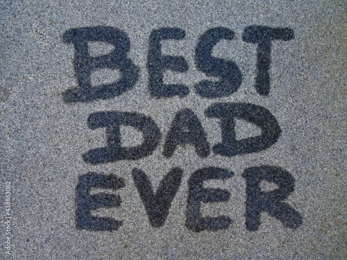father's day text on the ground