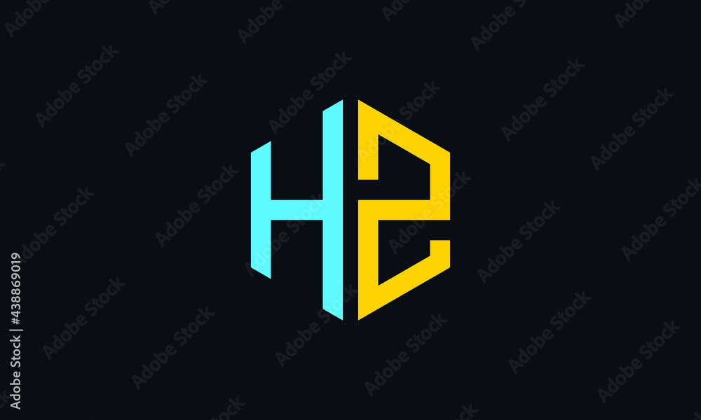 HZ and ZH or H and Z Abstract Letter Mark Logo Template for Business HZ and ZH or H and Z Abstract Letter Mark Logo Template for Business