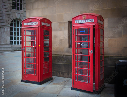 Red British phone boot