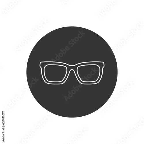 Glasses line icon vector. Stylish Eyeglasses
