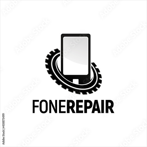 Phone , Phone Repair, Gear,  Gadged Logo Inspiration