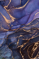 Deken met foto Pantone 2022 very peri Alcohol ink art.Mixing liquid paints. Modern, abstract colorful background, wallpaper. Marble texture.Translucent colors  © MBonnetti