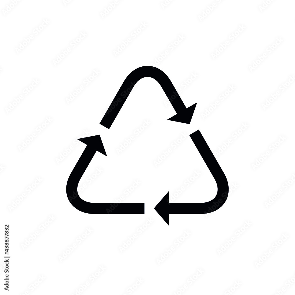 Plastic recycling code applied to packaging. Vector sign. Plastic recycling code applied to packaging. Vector sign.
