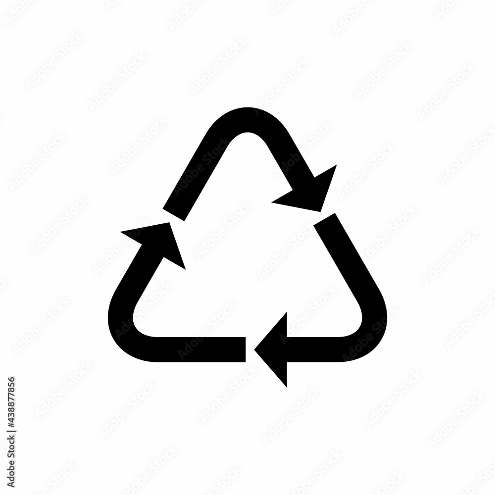Plastic recycling code applied to packaging. Raster sign. Plastic recycling code applied to packaging. Raster sign.
