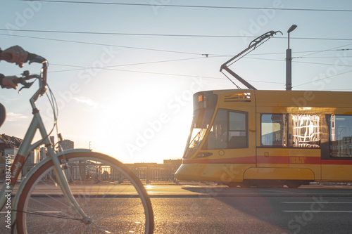 Obraz na płótnie Abendstimmung in Basel