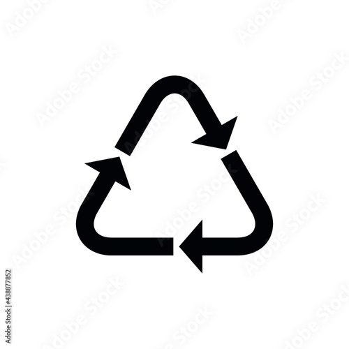 Plastic recycling code applied to packaging. Vector sign.