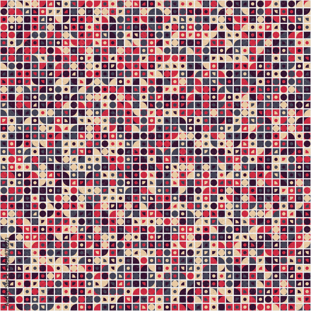 Fototapeta premium Abstract Geometric Pattern generative computational art illustration