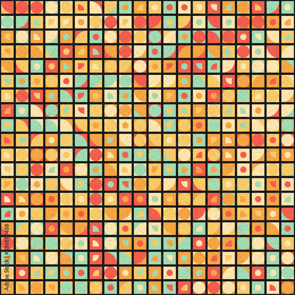 Fototapeta premium Abstract Geometric Pattern generative computational art illustration