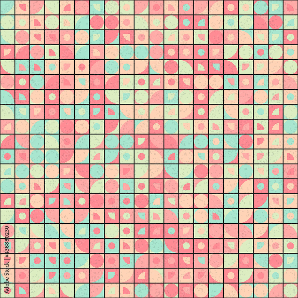 Fototapeta premium Abstract Geometric Pattern generative computational art illustration