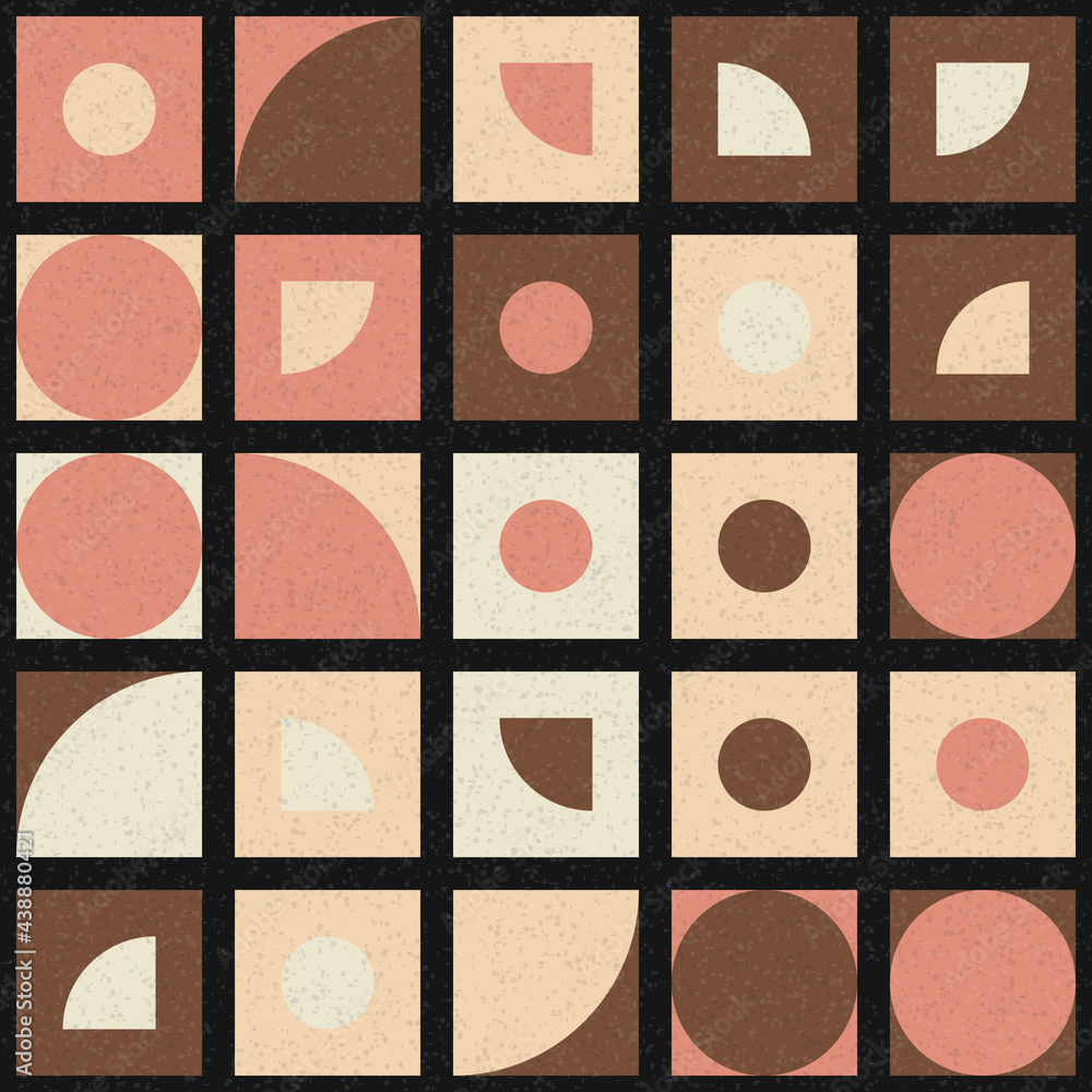 Fototapeta premium Abstract Geometric Pattern generative computational art illustration